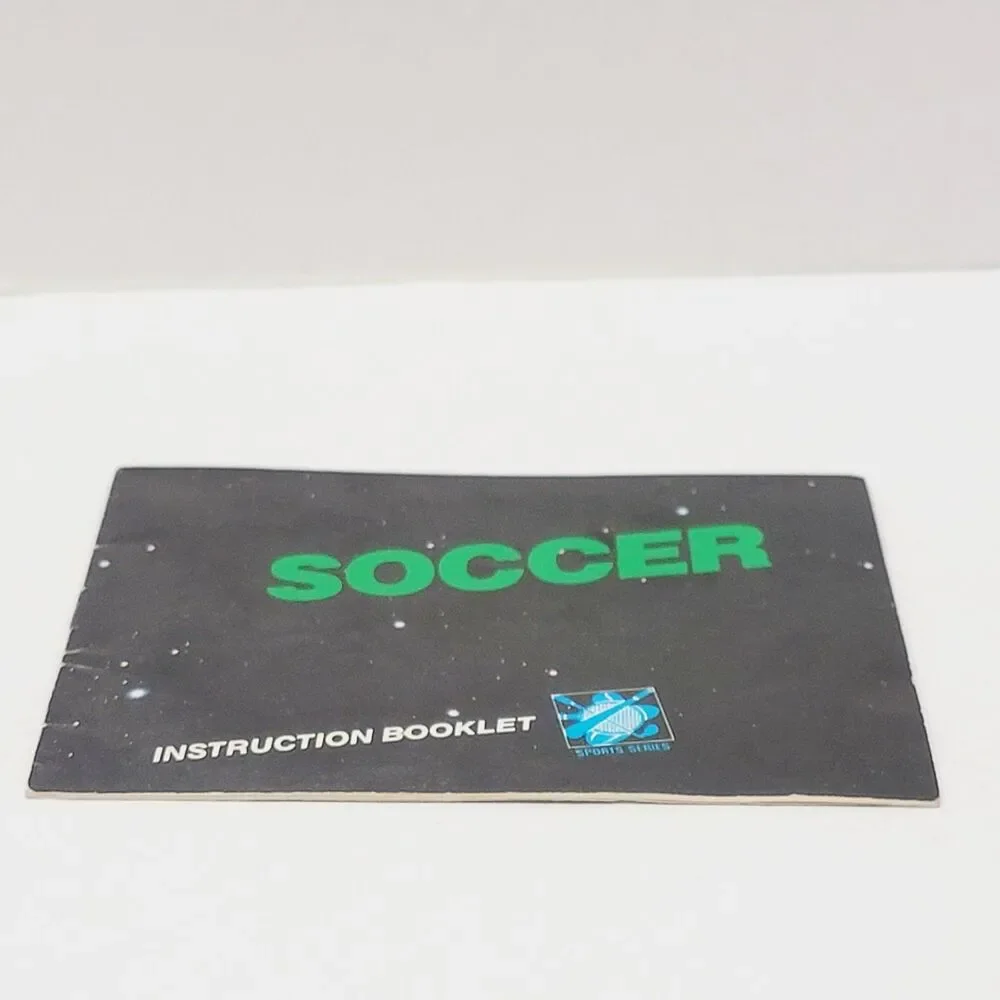 Soccer Instruction Booklet Manual Nintendo Entertainment System 1985 NES Black